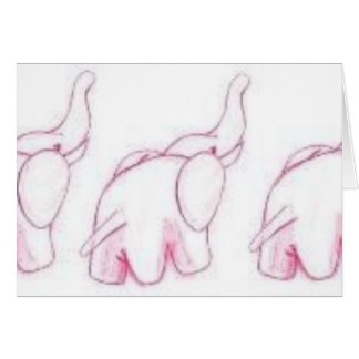 Éléphants roses sur le défilé