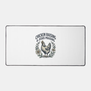 Élevage de poulets et louange à Jésus vintage poul