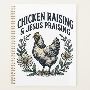 Élevage de poulets et louange à Jésus vintage poul