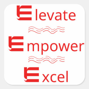 Elevage, Empower, Excel : Autocollant de motivatio