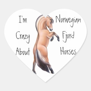 Élevage Norvégien Fjord Horse Love Sticker