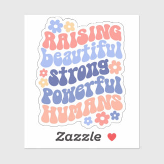 Élever Strong Belle Puissante Enfants Sticker Mama