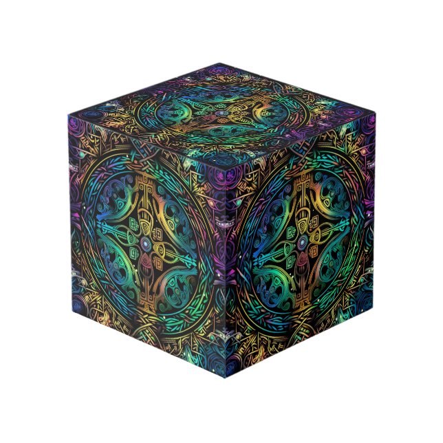 Élever votre espace avec Cube Photo Abstrait Art (Angle devant)