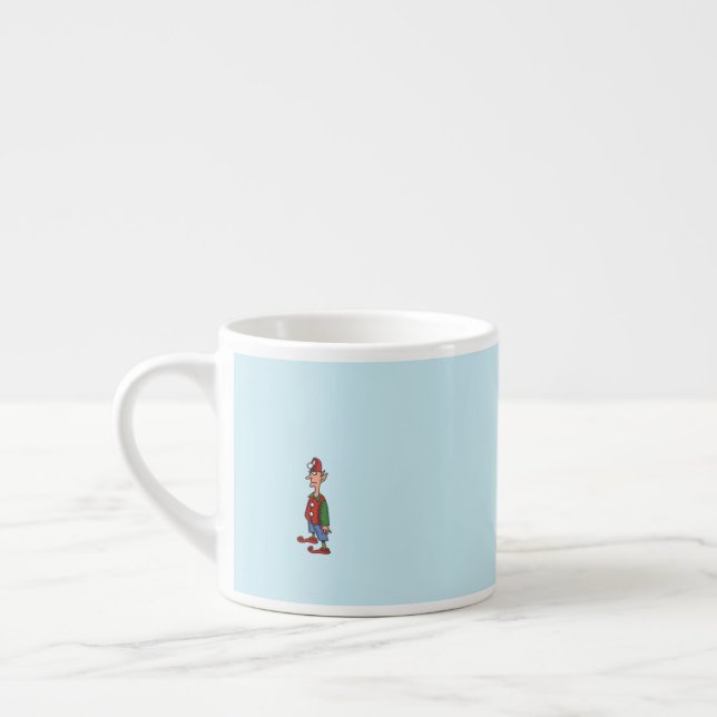 Elf À l'attention bleu espresso mug (Gauche)