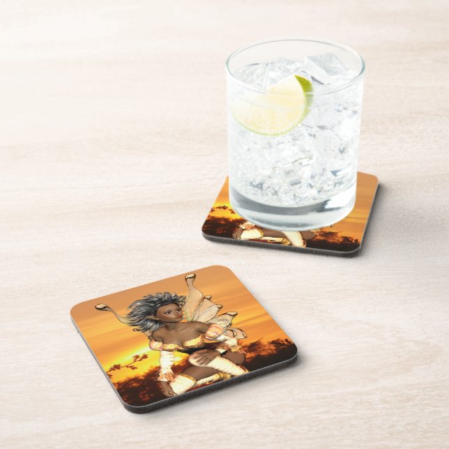 Elf aux dessous de verre de boissons de crépuscule (Côté Droit)