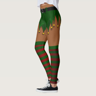Elf Costume Leggings Afrique Noël Elf Pants