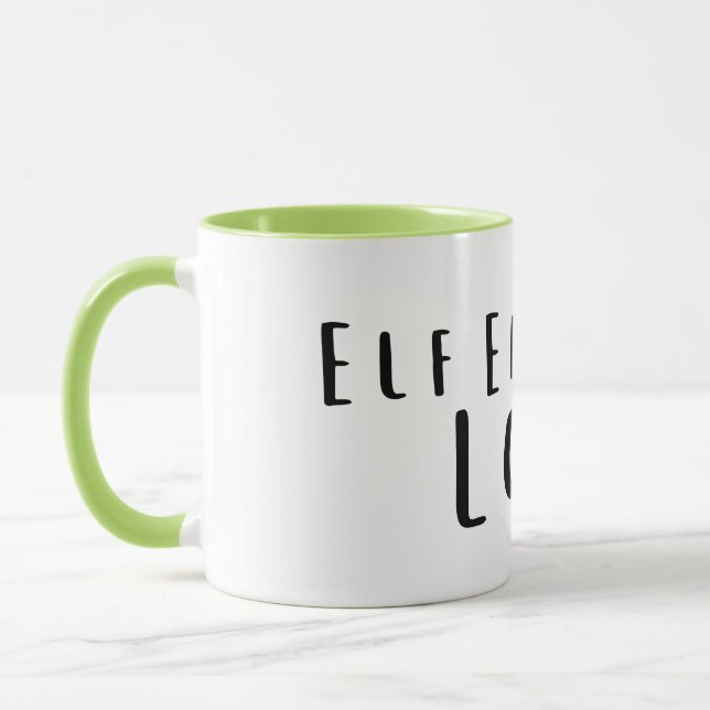 Elf Energy: Low Funny, Exhausted Mug (Gauche)