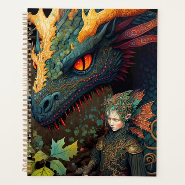 Elf Et Dragon Imaginaire Art (Devant)