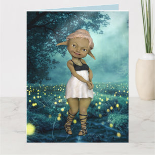 ELF FIREFLIES FOREST FIREFLIES Carte de voeux ANNI
