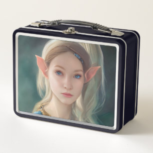 ELF GIRL METAL RETRO LUNCHBOX