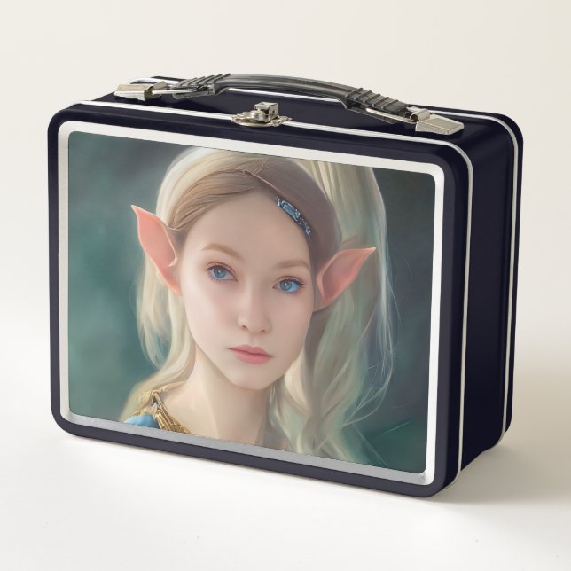 ELF GIRL METAL RETRO LUNCHBOX (Devant)