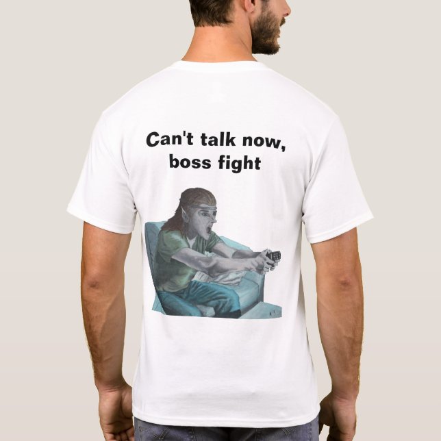 Elf Jouer jeu vidéo Imaginaire Art T-Shirt (Dos)