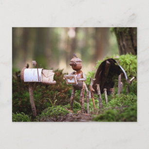 Elfe Acorn lire carte postale - carte postale