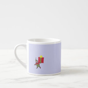 Elfe avec tasse expresso boîte rouge