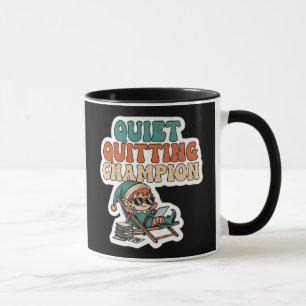 Elfe de démission silencieuse Mug Café humour de b