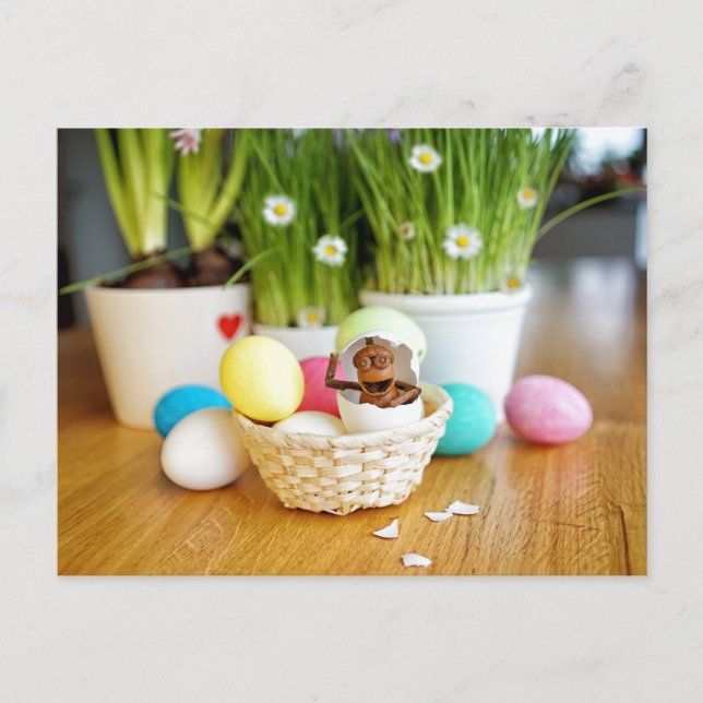 Elfe de maïs avec oeufs de Pâques Carte postale de (Devant)