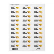 Elfe de maïs volant sur la feuille - étiquette pri