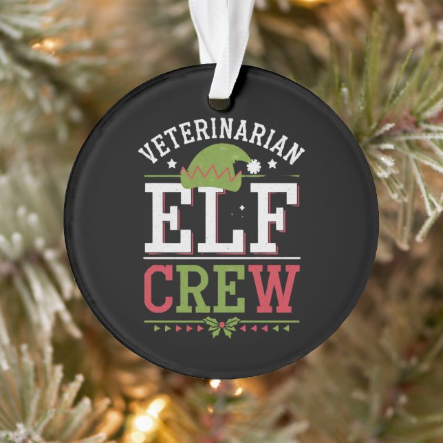 Elfe de Noël vétérinaire technicien vétérinaire  (Arbre)