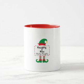 Elfe méchant, gentil, surtout méchant Mug drôle de