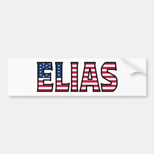 Elias Prénom USA Autocollants (Devant)