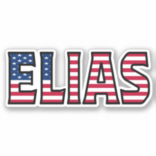 Elias Prénom USA Sticker Stickerset