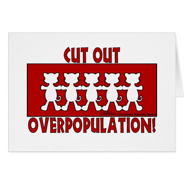 Éliminez la surpopulation ! Chat (Devant horizontal)
