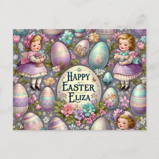 Eliza ~ carte de vœux personnalisée de Pâques ~ do
