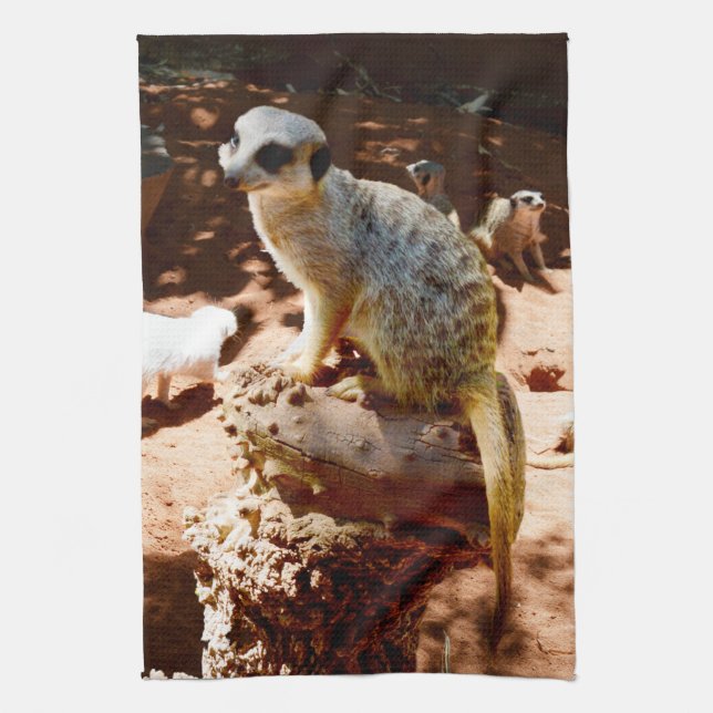 Eliza Reine Des Meerkats, Serviette De Plat (Vertical)