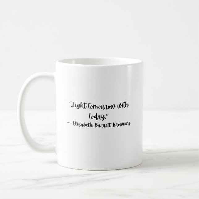 Elizabeth Barrett Browning Inspirational Mug (Gauche)