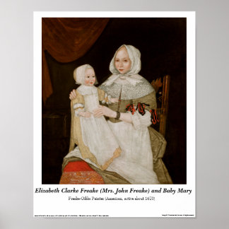 Elizabeth Clarke Freake et Baby Mary - Poster
