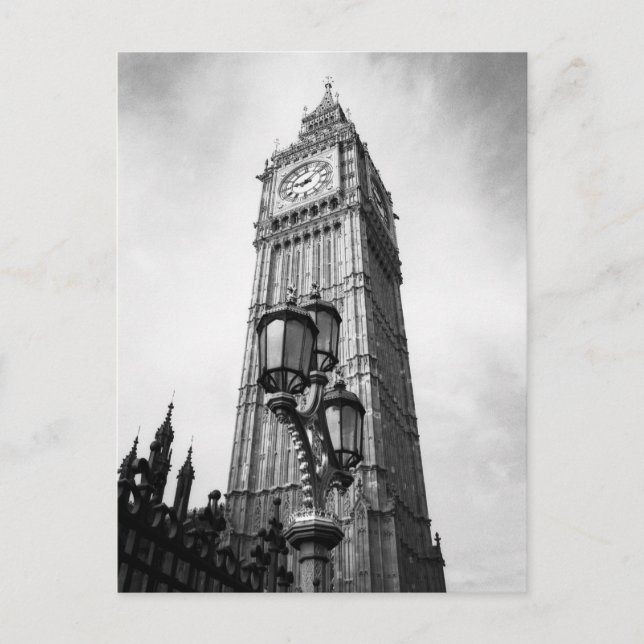 Elizabeth Tower Westminster, Londres UK Carte post (Devant)