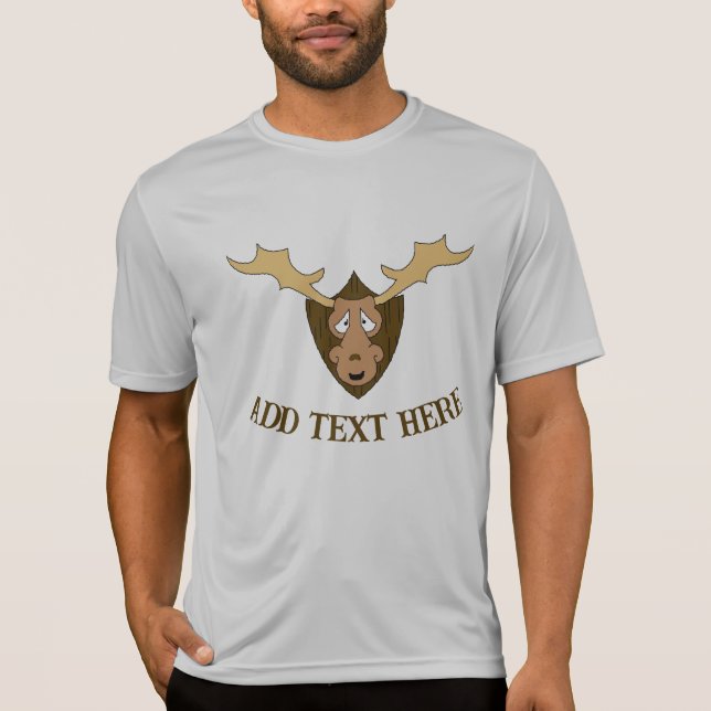 ELK HEAD< ajouter du texte, T-shirt (Devant)