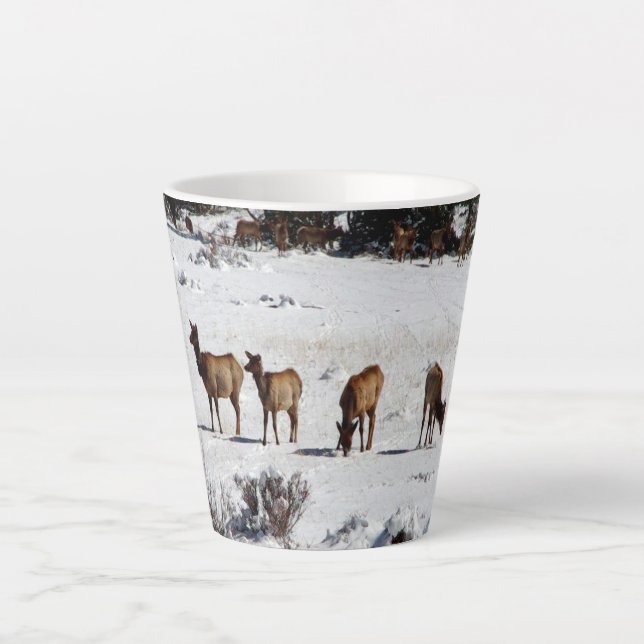 Elk in Neige latte mug (Devant)