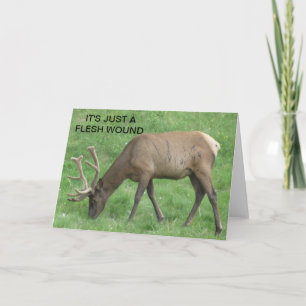Elk Juste Une Plaie De Fleur Obtenir Une Carte De