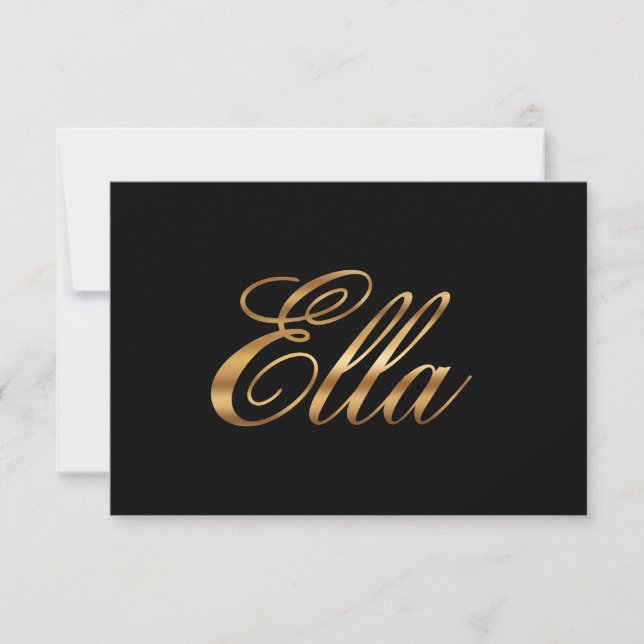 Ella gold design lettering (Devant)