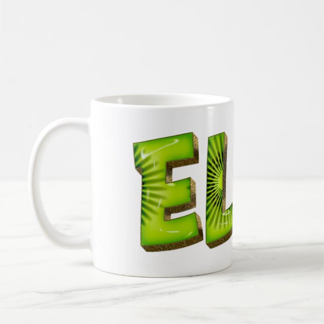 Ella Name Kiwi Style Tasse Teetasse (Gauche)