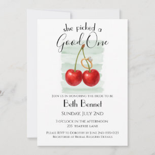 Elle a choisi la bonne - invitation à une fête de