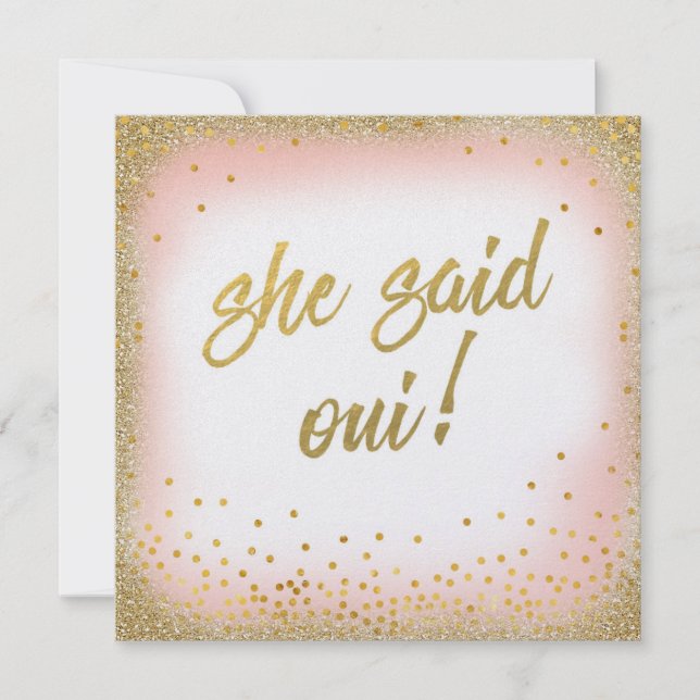 Elle a dit Oui Invitation Pearl (Devant)