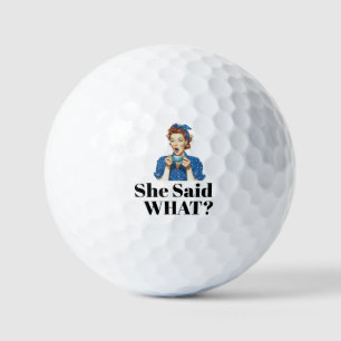 Elle a dit quoi? Balles de golf