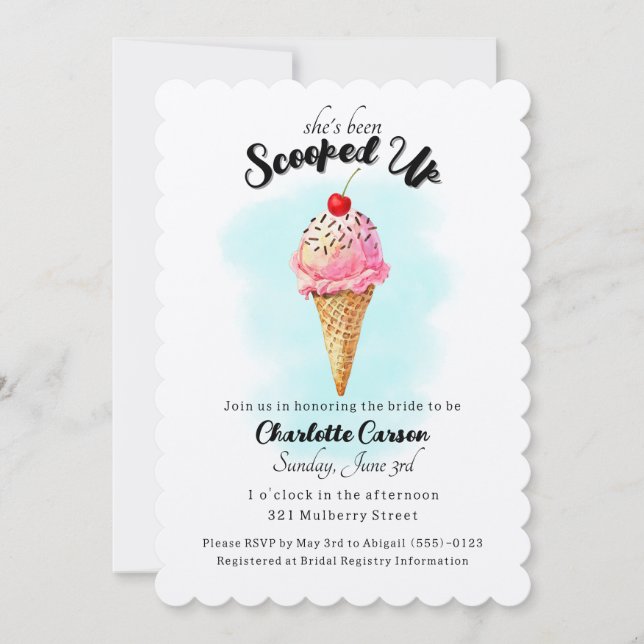 Elle a été prise ! - Invitation à une fête de mari (Devant)