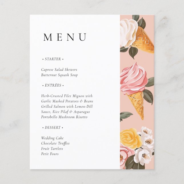 Elle a été rachetée menu Fête des mariées (Devant)