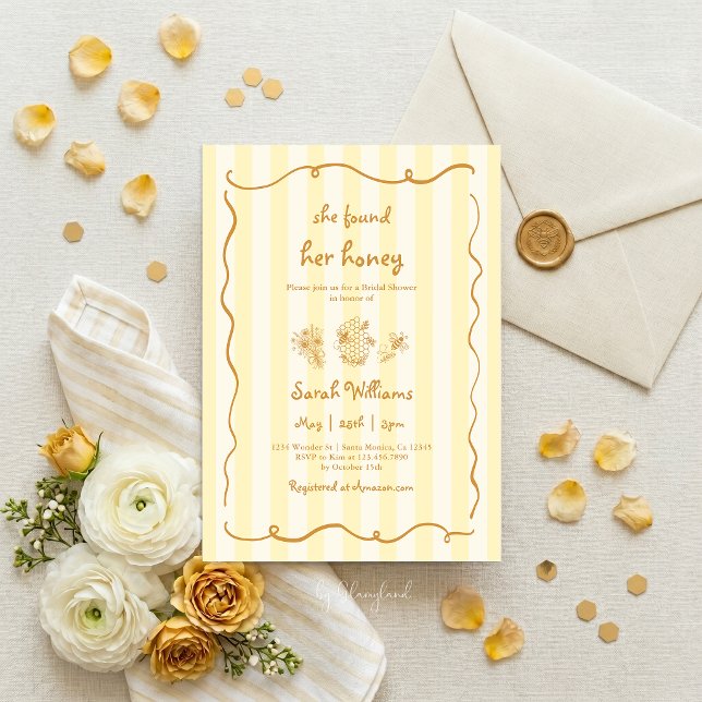 Elle a trouvé son invitation de Baby Shower de mar (Créateur téléchargé)