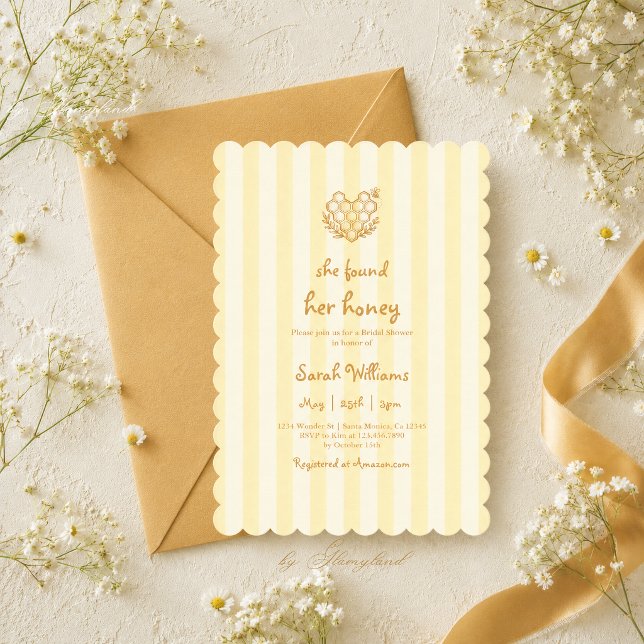 Elle a trouvé son invitation de baby shower de mar (Créateur téléchargé)