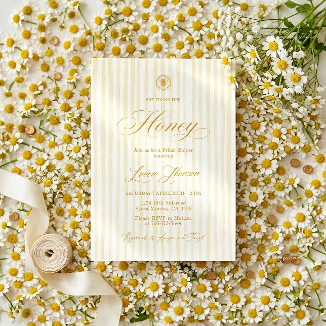 Elle a trouvé son invitation de douche de mariée H (Créateur téléchargé)