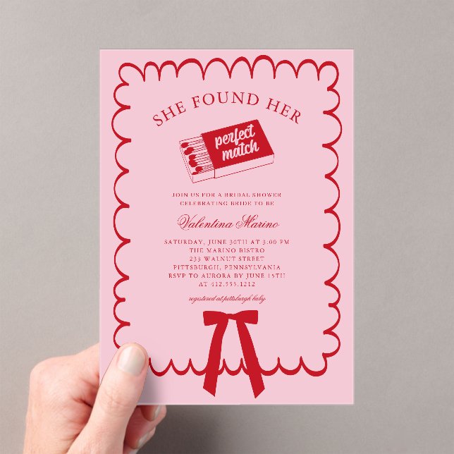 Elle a trouvé son invitation de douche de nuptiale (In situ (ordinateur de poche))