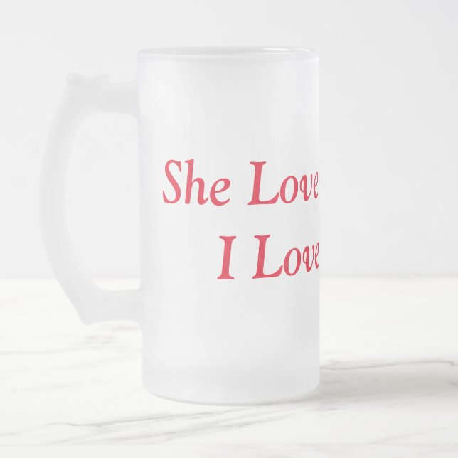 Elle aime ma barbe Je l'aime Mug à la Beurre (Gauche)
