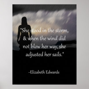 Elle Ajustait Son Poster Inspirationnel Des Voiles