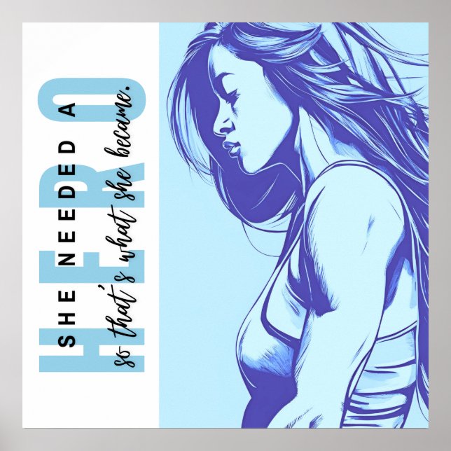 Elle avait besoin d'une affiche de héros (Devant)