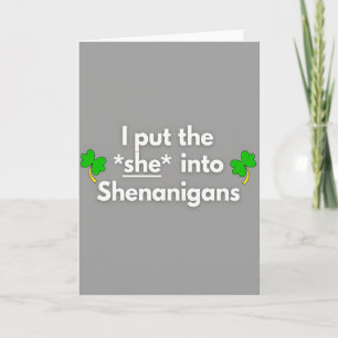 Elle Carte de Temps Amusant Shenanigans