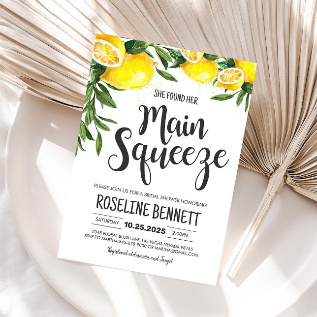 Elle citron a trouvé son invitation de mariage pri (Créateur téléchargé)